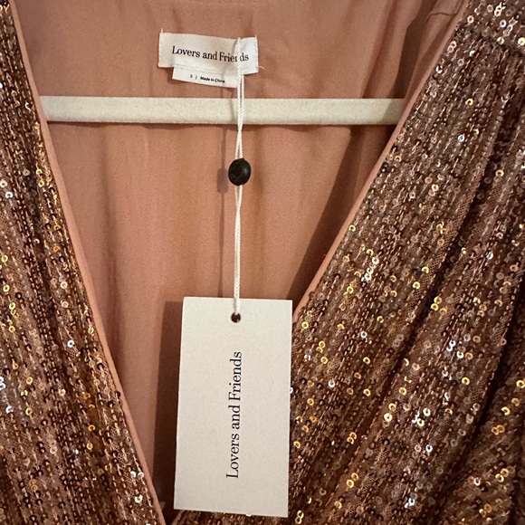 Lover and friends, pink sequence jumpsuit - Picture 4 of 4